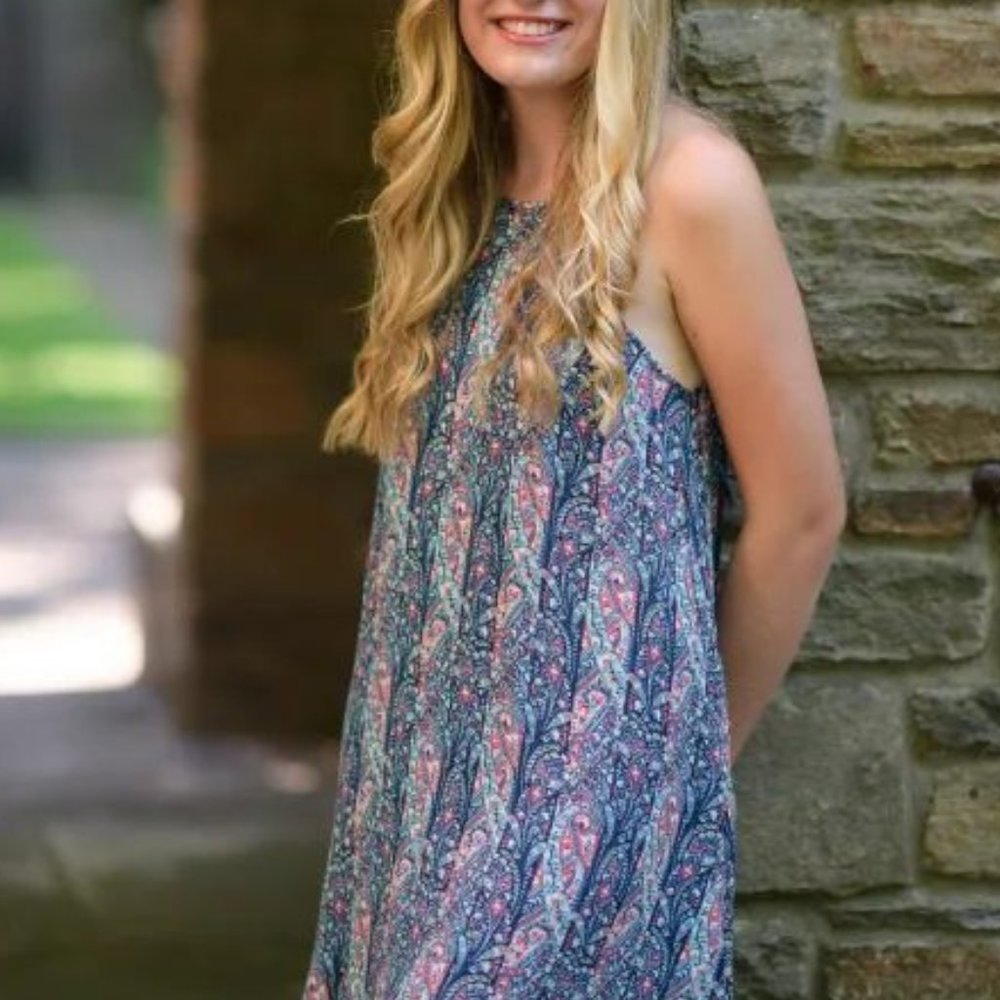 American Eagle Outfitters sz small piasley swing mini dress